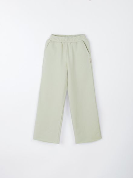 Брюки палаццо облегченные "Шалфей" 7+