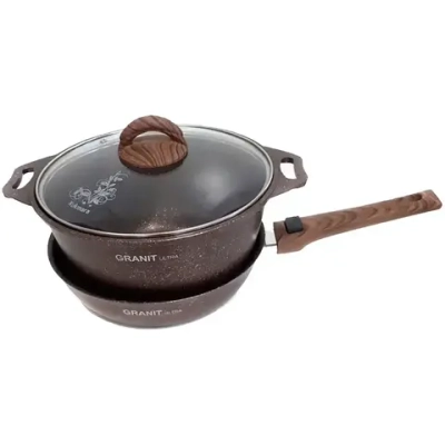 Набор кухонной посуды №17"Granit Ultra» Red нкп17га