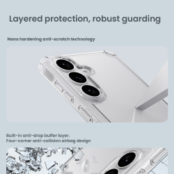 Прозрачный усиленный чехол для Samsung Galaxy S26+ Плюс, серия Nature TPU Pro от Nillkin