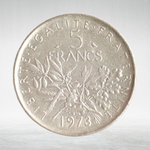 France, 5 Francs 1973 - Signature "O. Roty", VF