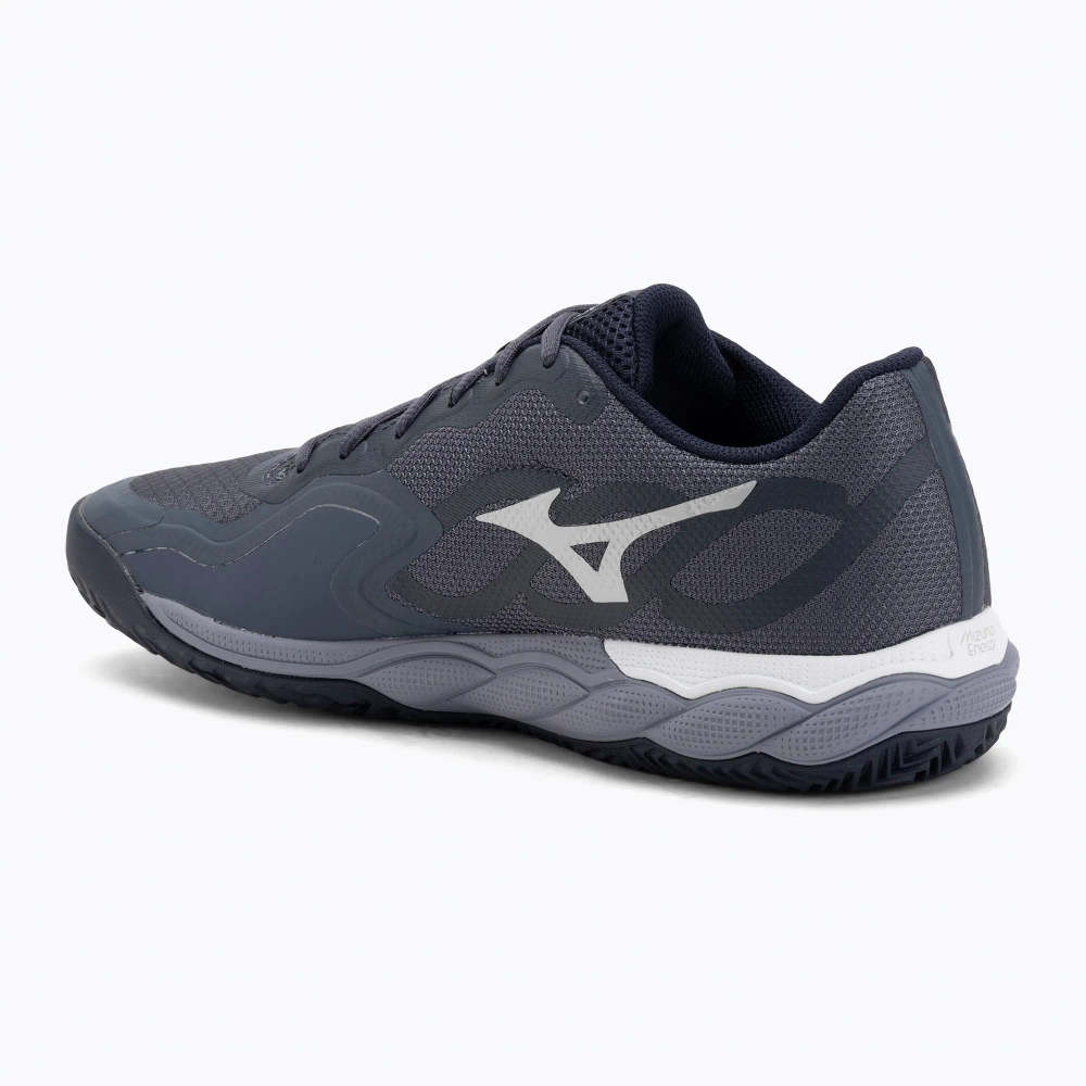 Теннисные кроссовки Mizuno Wave Enforce Court CC odyssey gray/white/blue granite