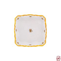 Салатник квадратный Queen's Crown Золотая роза 21 см