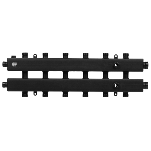 Коллектор Royal Thermo на 6 (7) отопительных контуров (сверху/снизу/сбоку) с кронштейнами