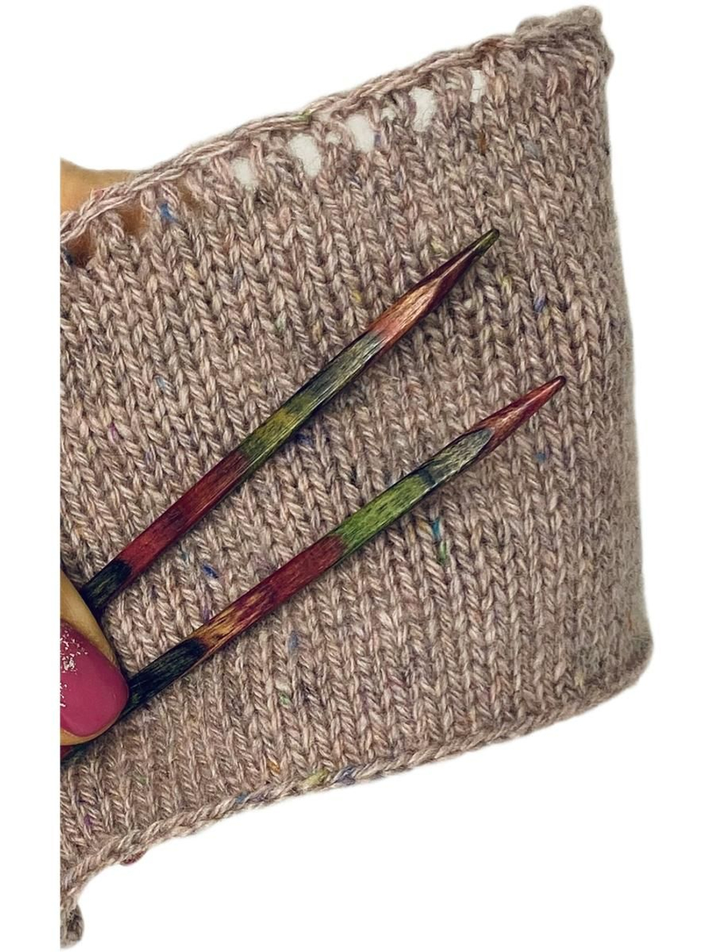 Спицы прямые кубики №7 (береза) 35см Франция