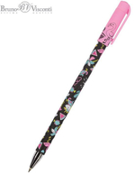 Ручка шариковая 0.5 мм, синяя "HappyWrite. Единорожки микс" (Bruno Visconti)