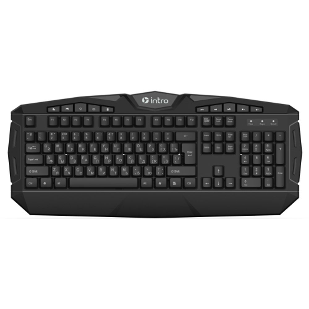 Клавиатура и мышь комплект Intro GXZ990 игровой 1200-3600dpi + коврик + гарнитура черный | Intro