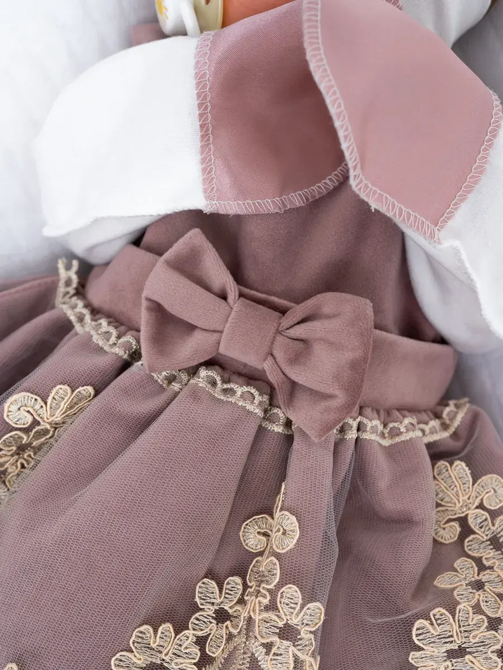 Комплект на выписку новорождённому с переноской зимний