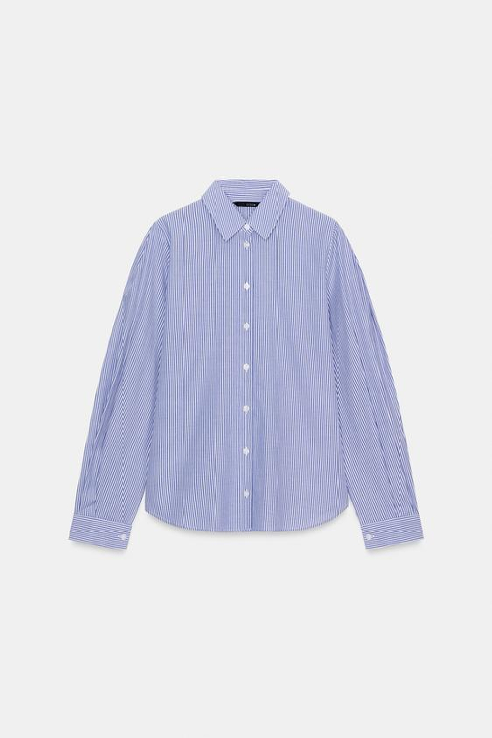 Хлопковая рубашка в полоску - ZARA
