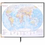 Ежедневник датированный 2023 А5 138x213 мм BRAUBERG "Senator", под кожу, черный, 114065