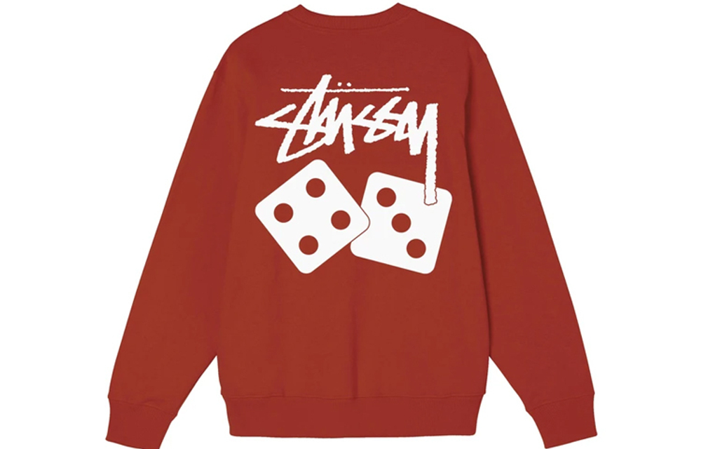 Толстовки Stussy Dice Pigment Dyed Crew Logo, 1914721