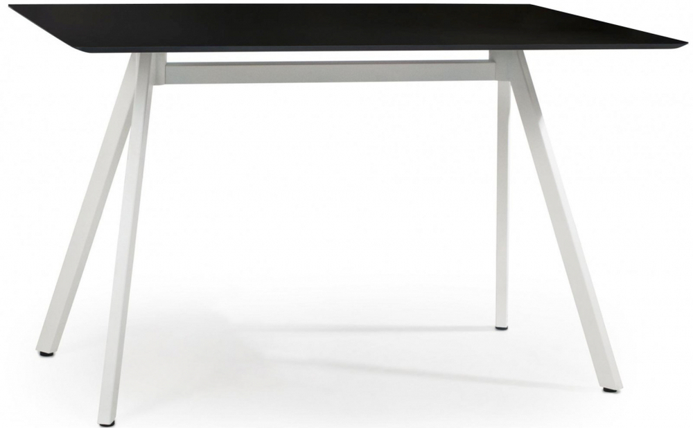 Стол ламинированный Papatya Tower, белый, черный