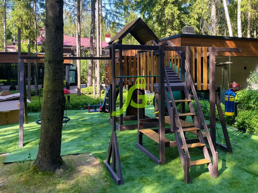 Детская площадка Панда Фани Мостик с трубой