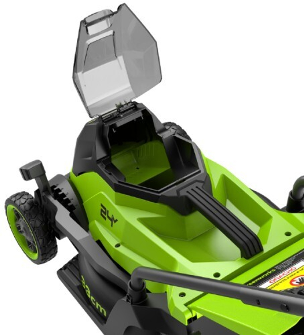 Газонокосилка аккумуляторная GREENWORKS 2520607UB 24V, 33 см, бесщеточная, c 1хАКБ 4Ач