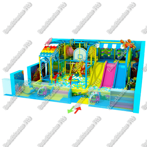 Детский игровой лабиринт «Горки, вперед!»