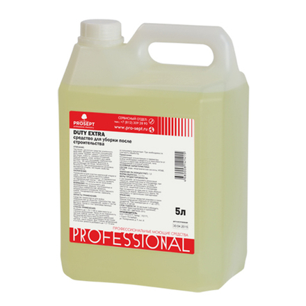 Средство д/уборки после строительства PROSEPT Duty Extra концентрат 5л