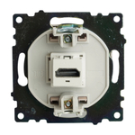 Розетка HDMI 2.1, Type A (механизм), STEKKER GLS00-7118-02, серия Катрин, шампань 50063