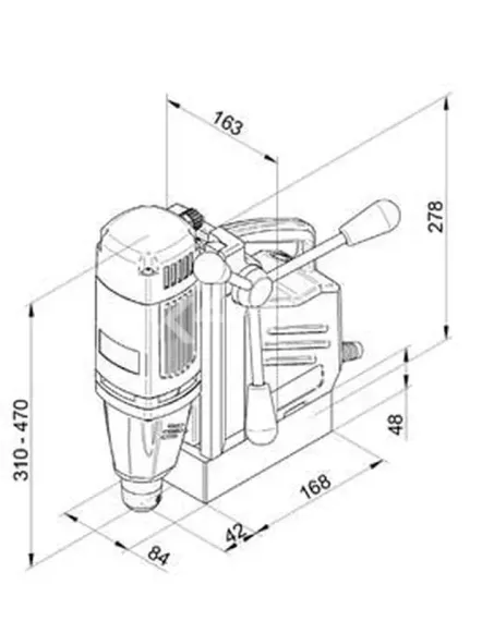 Магнитный сверлильный станок BDS MABasic 200