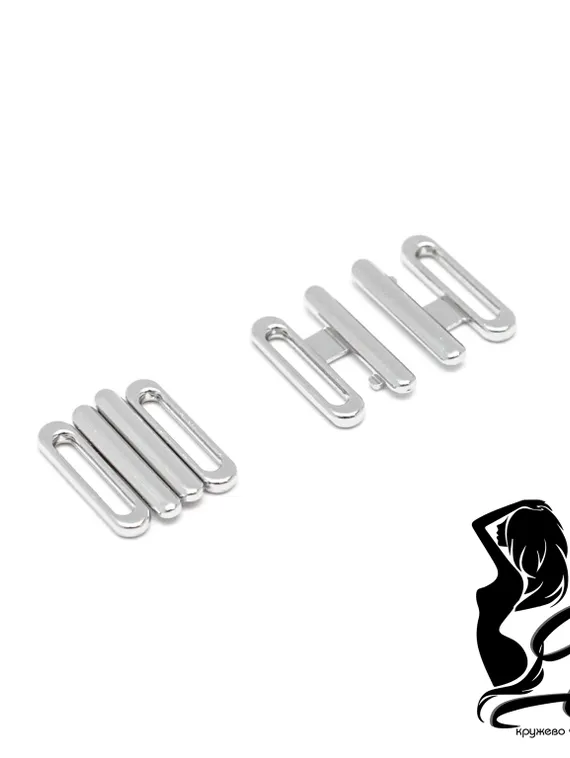 Застежка 10 мм, серебро, Италия