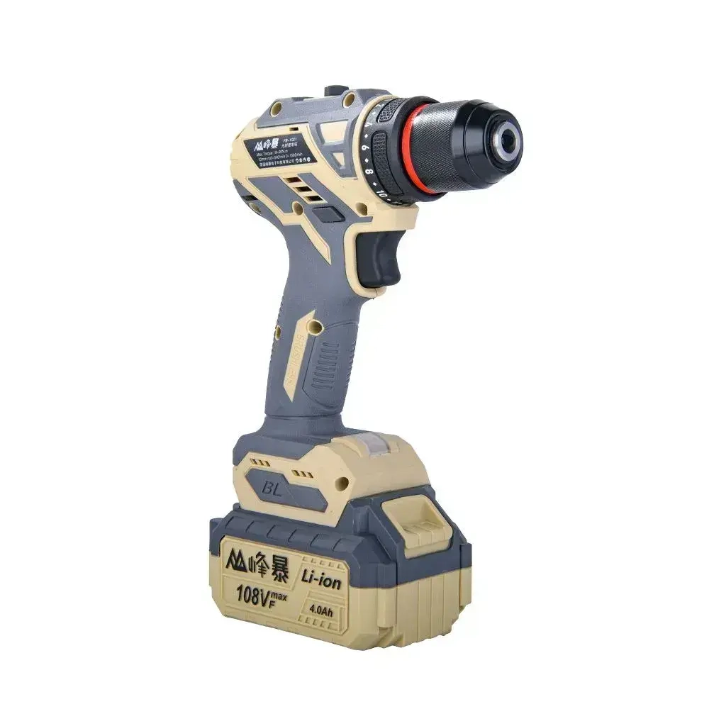 FengBao, аккумуляторная дрель-шуруповерт 1021С, 21В, 2х2.0А ч Li-Ion, в кейсе