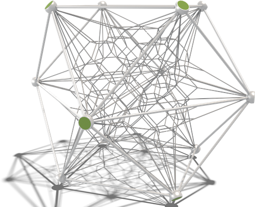 Гибкие элементы для лазания Кассиопея (паттерн Papercut)