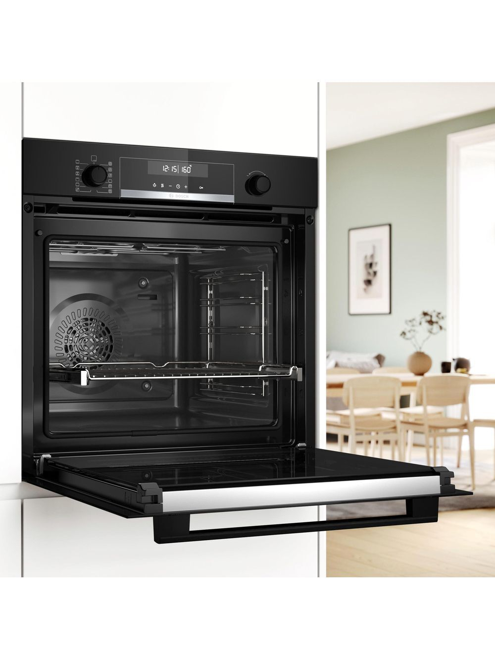 Электрический духовой шкаф Bosch HBG578EB3, 59.4 см, 71 л, 10 режимов, гриль, пиролитическая очистка