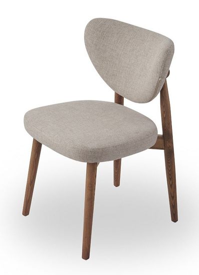 Стул TS-3 / бежевый /цвет орех/ массив ясеня