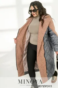 Куртка 2413-серый-фреза Minova