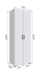 Шкаф без зеркала Бруклин 75Ш