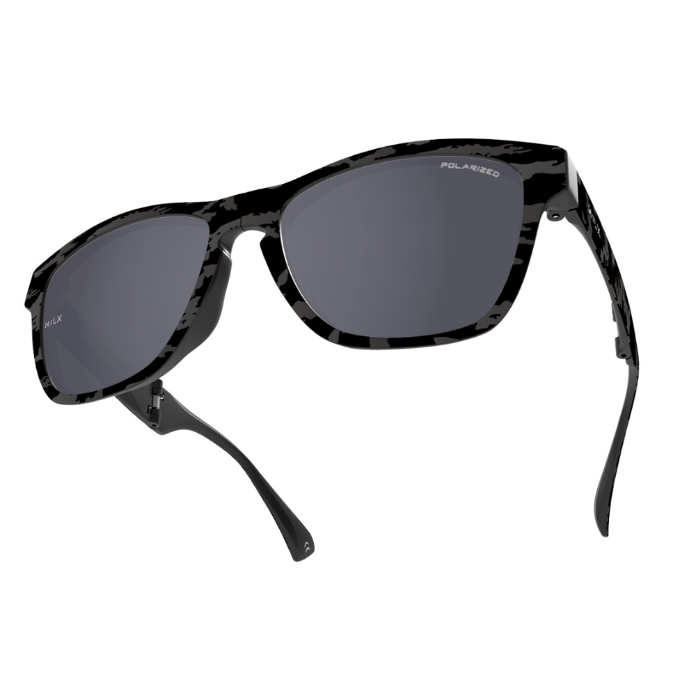 Спортивные очки HILX Unfold Matt Camo Black / Black Polarized Lens