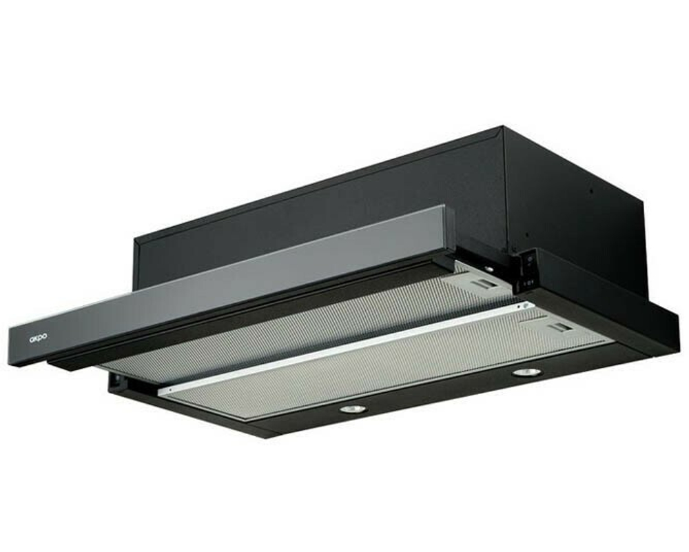 ВСТРАИВАЕМАЯ ВЫТЯЖКА AKPO WK-7 Light eco glass 60 см.чёрный