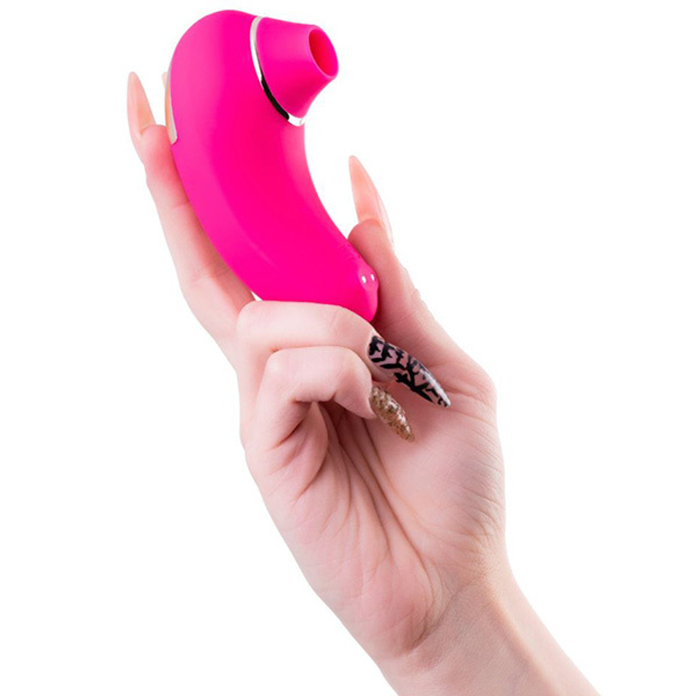 Розовый вакуум-волновой бесконтактный стимулятор клитора ToyFa L'eroina Laly 561024