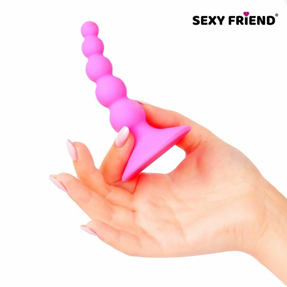 Анальный стимулятор-ёлочка Sexy Friend, силикон, 9,5 см
