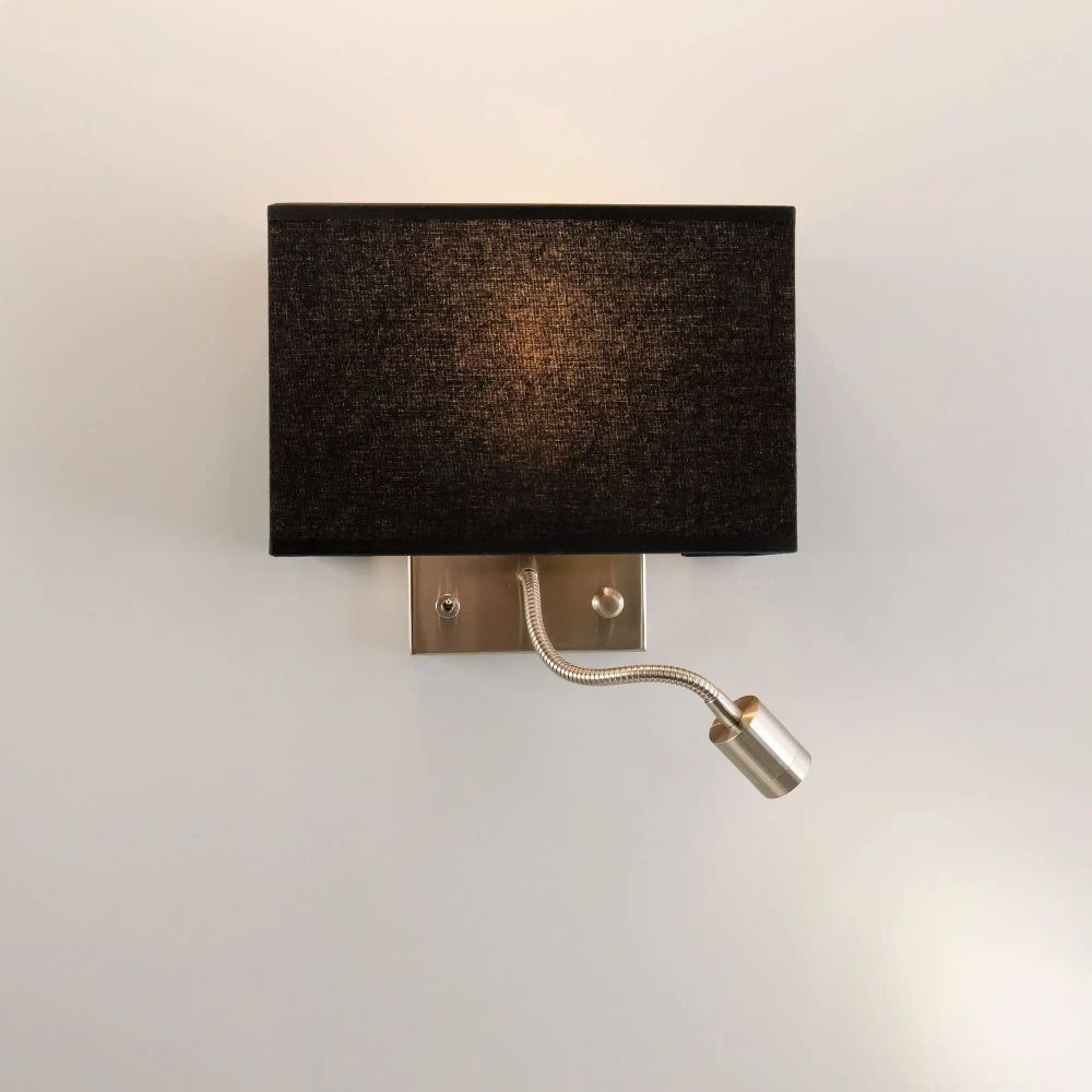 Citiluх Декарт CL704301 Бра с чёрным абажуром и диммером