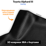 передние эво коврики в салон авто для toyota alphard iii 15-н.в. от supervip
