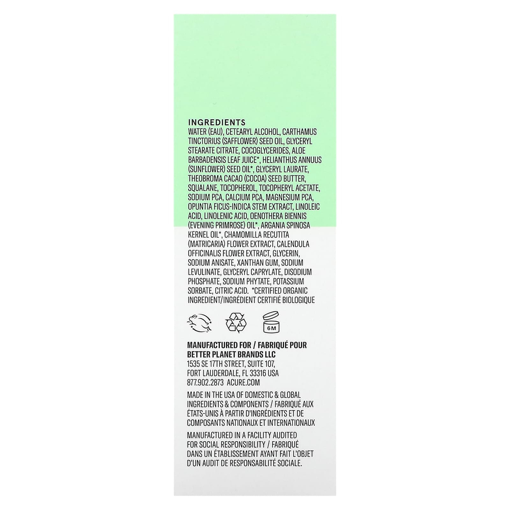 ACURE, Ultra Hydrating, электролитное увлажняющее средство для лица, 50 мл (1,7 жидк. унц.)