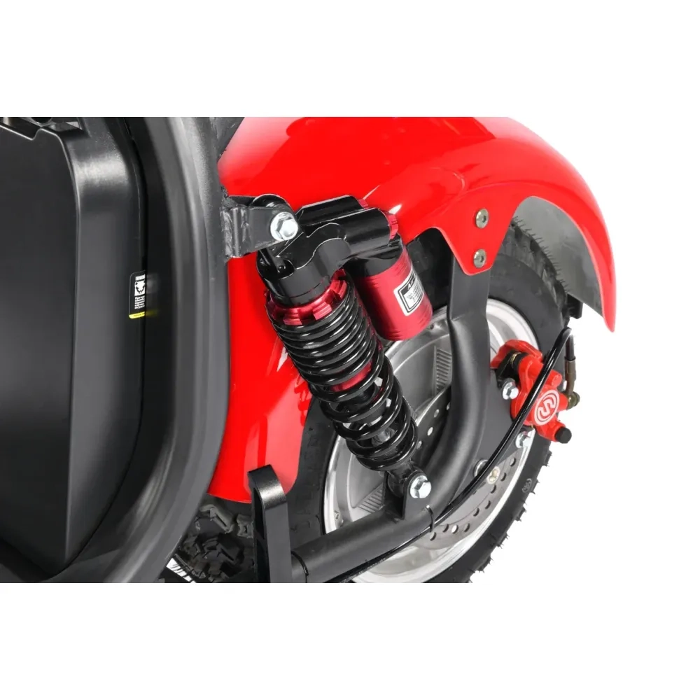 Электроскутер CityCoco White Siberia PRO+ 2500w Красный