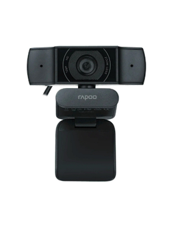 Веб-Камера, Rapoo, C200, USB 2.0, 1280*720/640*480, 2.0Mpx, Микрофон, Крепление: зажим, Чёрный