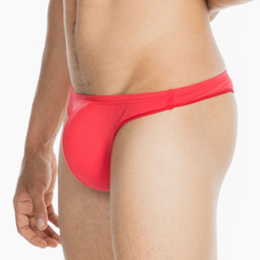Мужские трусы стринги красные HOM Freddy 40-0202-4063