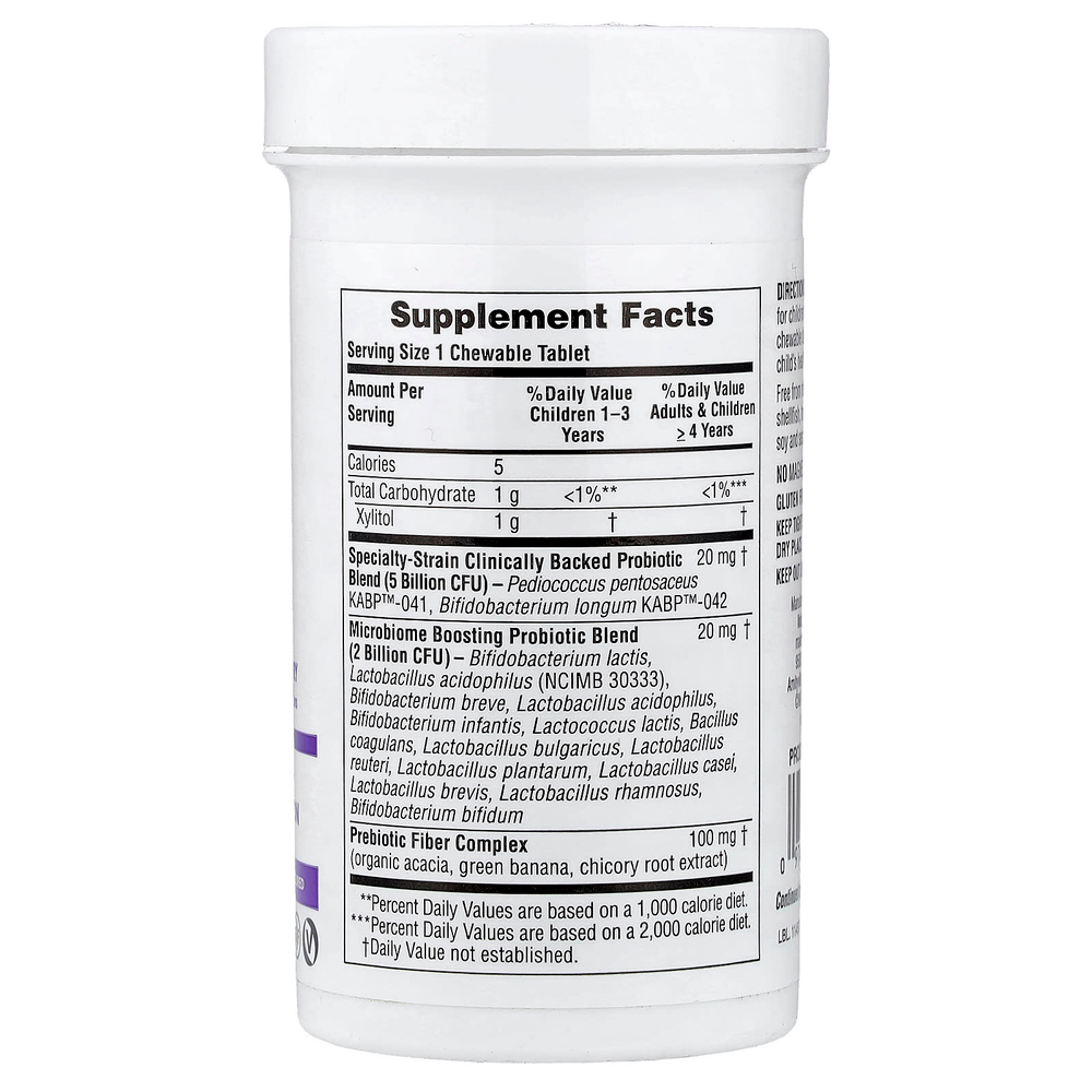 NaturesPlus, GI Natural®, пробиотик для детей, со вкусом ягод, 30 жевательных таблеток