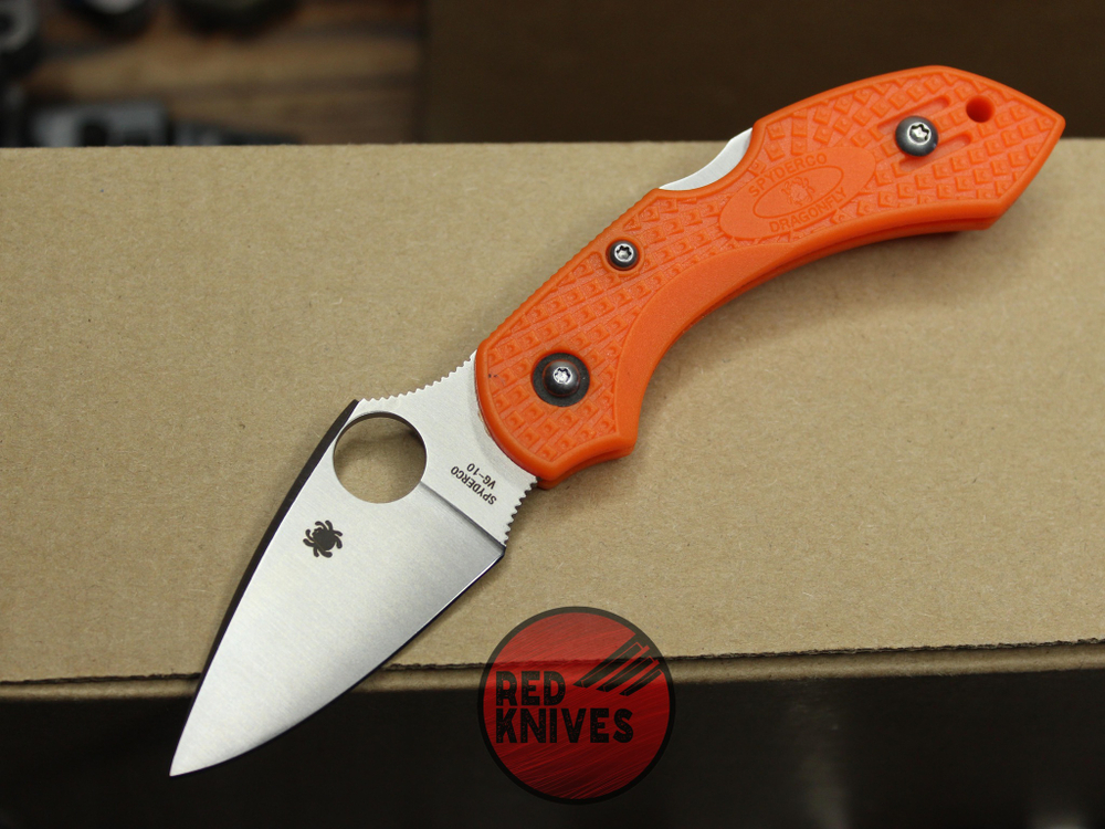 Нож Spyderco Dragonfly 2 C28POR2 - рукоять оранж