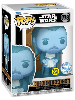 Фигурка Funko POP! Bobble Star Wars Qui-Gon Jinn (Force Ghost) (GW) (Exc) (778) 85075