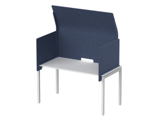 Кабина с высоким экраном-парусом 115х86х113