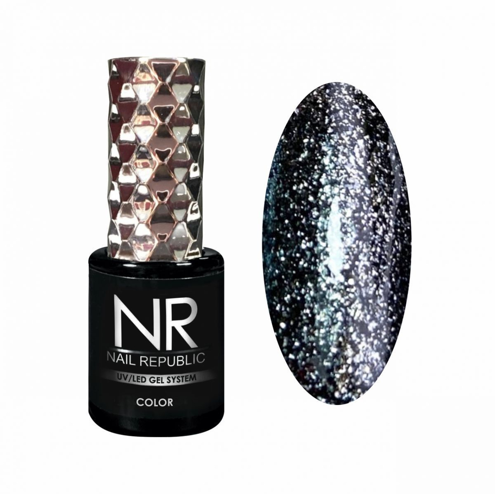 Nail Republic Гель-лак NR-385 Night life (жидкий кристалл), 10 мл