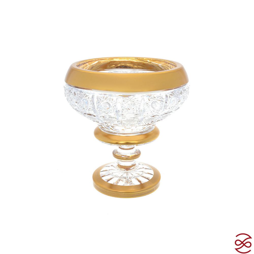 Конфетница на ножке Crystal Heart 15см