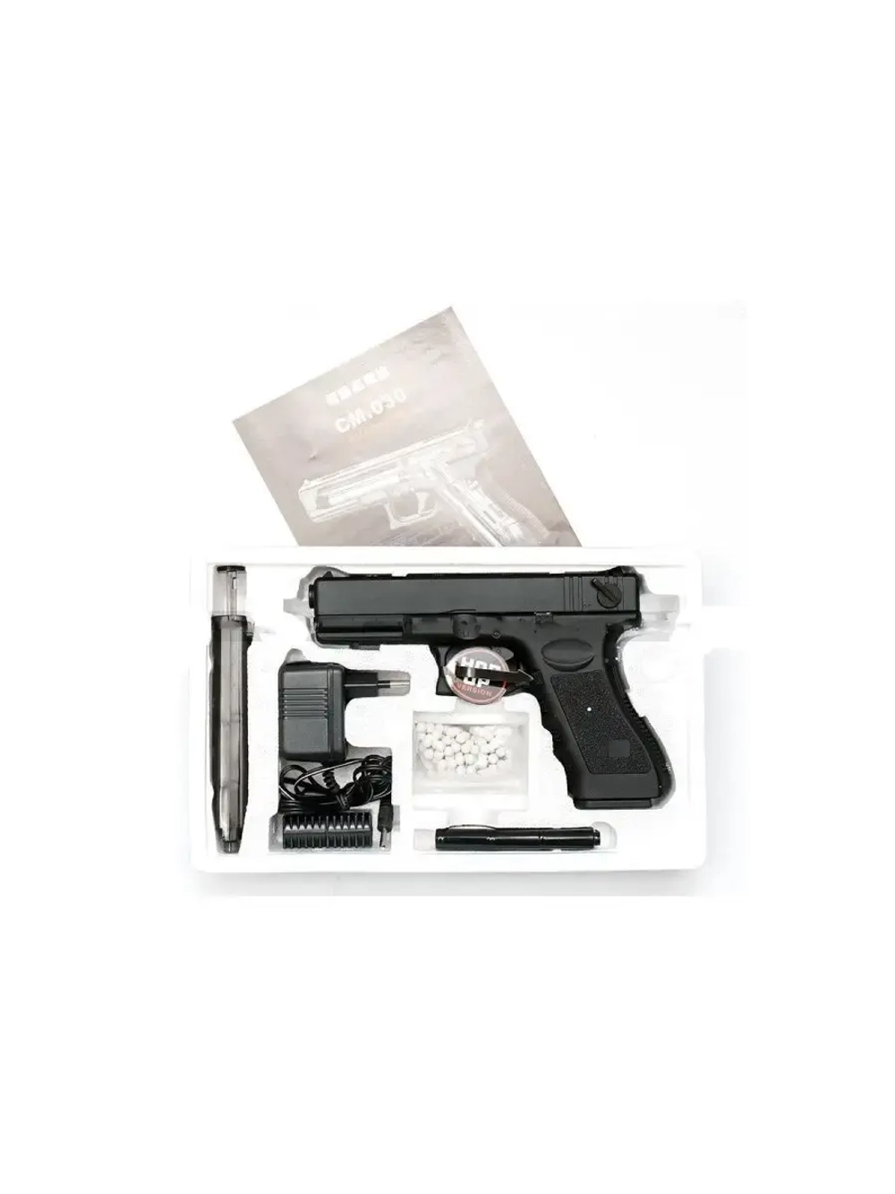 Страйкбольный пистолет CM030 GLOCK 18C AEP электр.