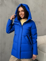 Куртка весенняя удлиненная с капюшоном