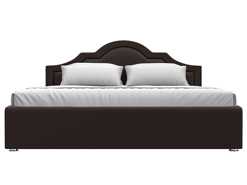 Кровать интерьерная Афина 180, Коричневый, Экокожа, 108280