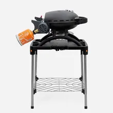 Портативный газовый гриль O-grill 500MT bicolor black-orange + адаптер А, 1 горелка