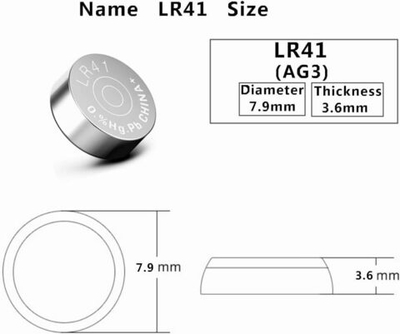 Элемент питания Watch Battery AG3 (392A, LR41) BL/10 CN