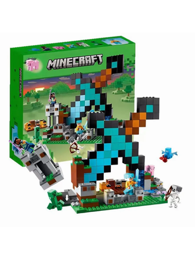 Конструктор Лего Майнкрафт Застава меча 21244 | LEGO Minecraft The Sword Outpost | набор с базой 427 деталей 8+